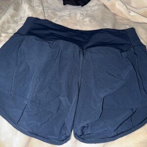 Lululemon Dark Blue Speed Up 4” Shorts